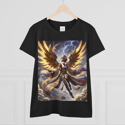 Valkyrie Descending Through Storm Cotton Tee