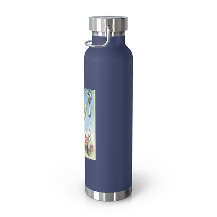 Spring Fairy's Floral Swing Copper Vacuum Insulated Bottle, 22 oz