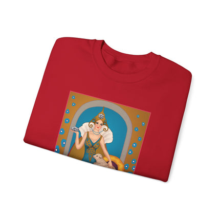April & Diamond (from the Gem Series) by Sofia Chiostri Heavy Blend™ Crewneck Sweatshirt
