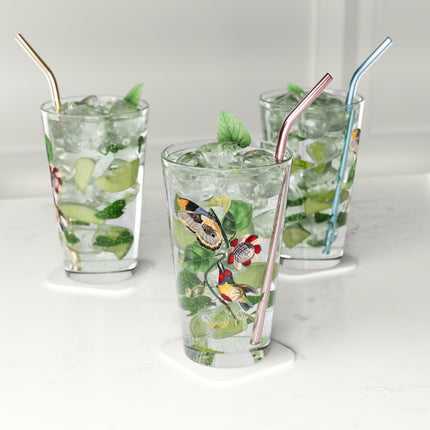 Versicolored Barbet by Paul Gervais Glass, 16oz