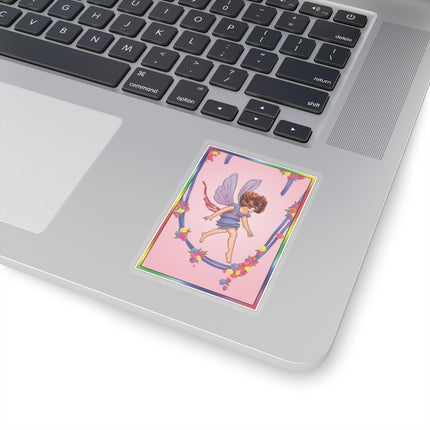 A Playful Fairy Jumps Rope Kiss-Cut Stickers (4 Sizes)