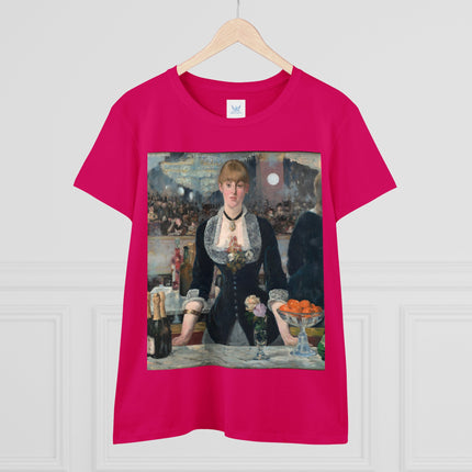 A Bar at the Folies-Bergère by Edouard Manet Women's Midweight Cotton Tee