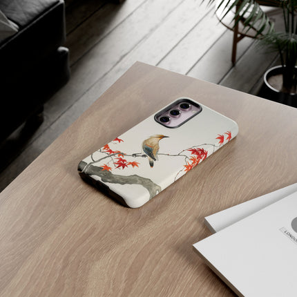 Japanese Bird on Maple by Ohara Koson Phone Cases