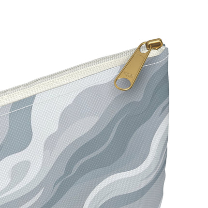 🌹☂️ The Lady In The Storm Accessory Pouch – Art Deco Floral Drama