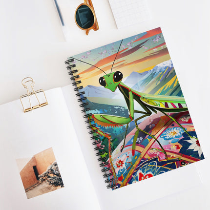 The Joyful Mantis Spiral Notebook - Ruled Line