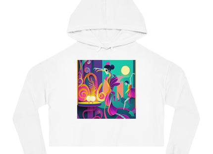 Dance of the Skeleton Ballerinas Women’s Cropped Hooded Sweatshirt