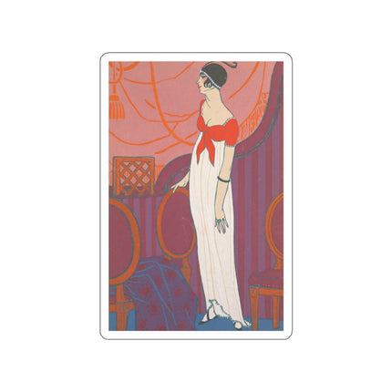 L’Entracte by Georges Lepape Die-Cut Stickers (5 Sizes)