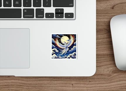 Majestic White Crane Die-Cut Magnets (5 Sizes)