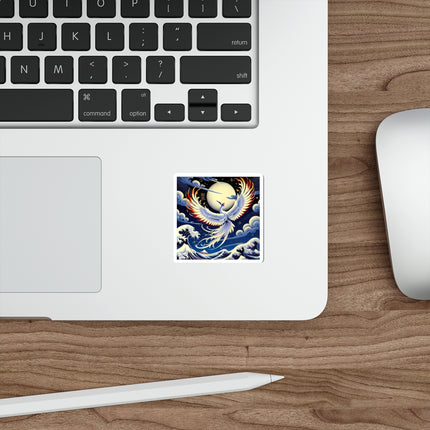 Majestic White Crane Die-Cut Magnets (5 Sizes)