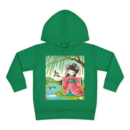 Sparrow Dance Geisha Fairy Toddler Pullover Fleece Hoodie