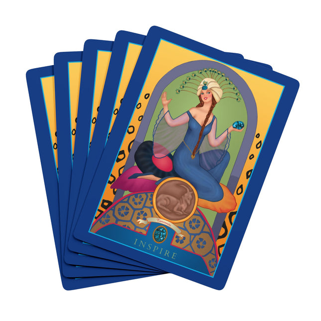 December & Tanzanite (from the Gem Series) by Sofia Chiostri Playing Cards