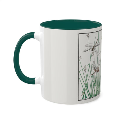 Dragonflies by Morimoto Toko Colorful Mugs, 11oz