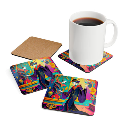 Phantoms of Elegance Corkwood Coaster Set