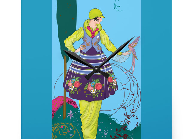 Exquisite Elegance by Umberto Brunelleschi Acrylic Wall Clock