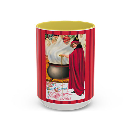 The Hallowe'en Cauldron In the Firelight's Gleam Colorful Mugs (11oz, 15oz)