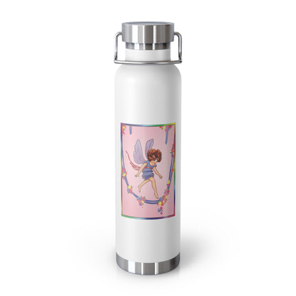 A Playful Fairy Jumps Rope Copper Vacuum Insulated Bottle, 22 oz