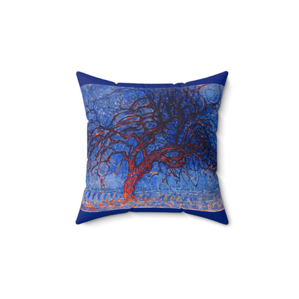 Piet Mondrian's Avond by The Red Tree Spun Polyester Square Pillow