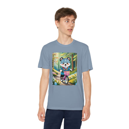 Furry Cyclist Youth Competitor Tee – Woodland Adventure & Playful Charm