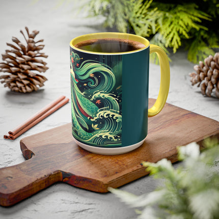 Mermaid Queen Rising from the Deep Colorful Mugs (11oz, 15oz)