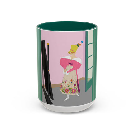 The Yellow Hat Colorful Mugs – 1920s Vogue Whimsy & Playful Elegance
