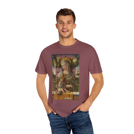 Madonna and Child by Carlo Crivelli Unisex Garment-Dyed T-shirt