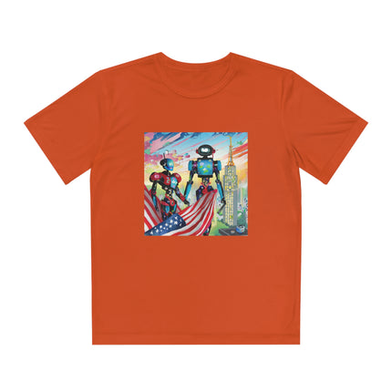 High Fashion Cyberpunk CIA Robots Youth Competitor Tee