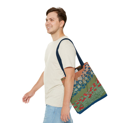 Japanese Flower Pattern II by G.A. Audsley Tote Bag (AOP)