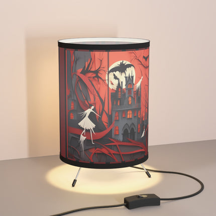 Halloween Night Scene Tripod Lamp