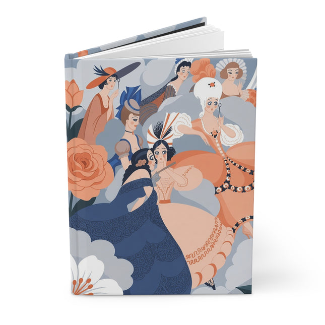 🌸🎭 The Ladies Of The Enchanted Garden Hardcover Journal – Art Deco Fashion Elegance