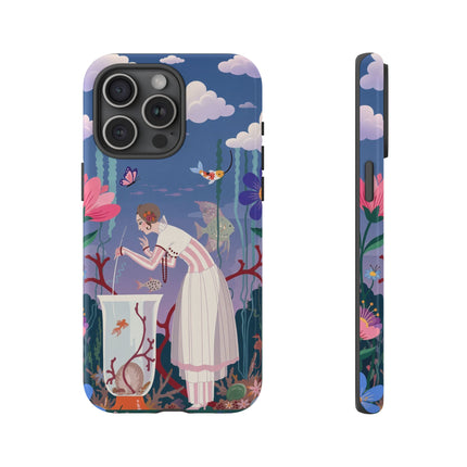 🐠🌸 The Enchanted Aquarium Garden Phone Case – Art Deco Underwater Fantasy