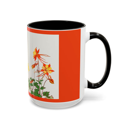 Aquilegia Flowers by Tanigami Kônan Colorful Mugs (11oz, 15oz)