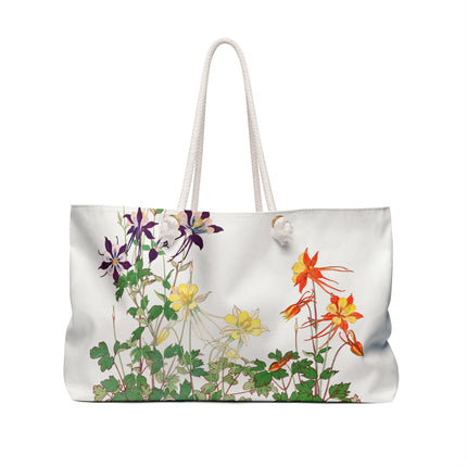Aquilegia Flower by Tanigami Kônan Weekender Bag