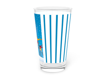 Snowfall & Couture Glass, 16oz