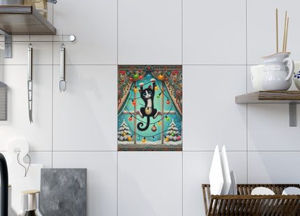 Mischief in Tinselland Ceramic Tile