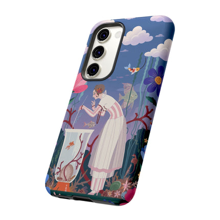 🐠🌸 The Enchanted Aquarium Garden Phone Case – Art Deco Underwater Fantasy