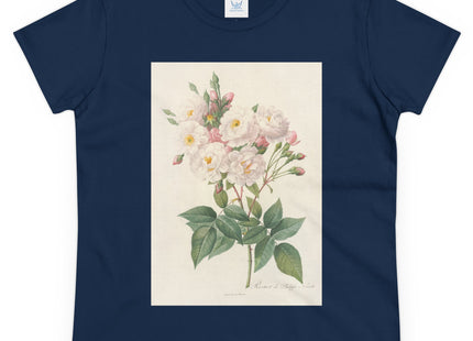 Rosa Noisettiana by Pierre Joseph Redouté Women's Midweight Cotton Tee