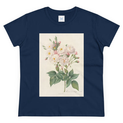 Rosa Noisettiana by Pierre Joseph Redouté Women's Midweight Cotton Tee