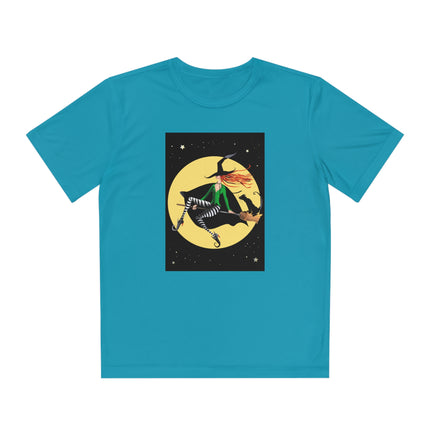 A Witch’s Moonlit Flight Youth Competitor Tee