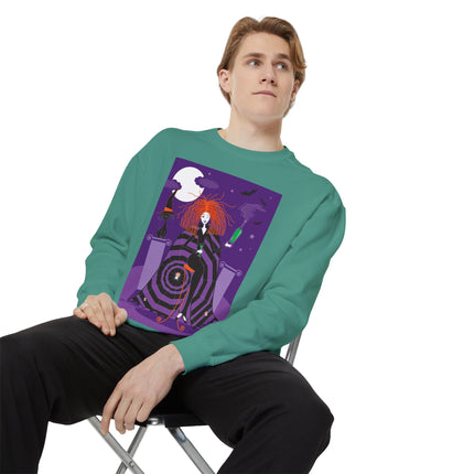 Mystic Elegance Unisex Garment-Dyed Sweatshirt