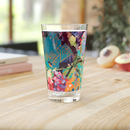 Golden Wisteria Symphony Glass, 16oz