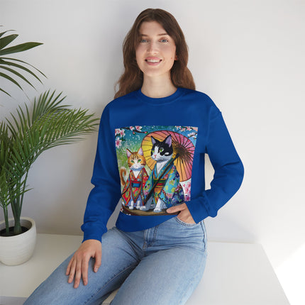 Kimono Kitties Unisex Heavy Blend™ Crewneck Sweatshirt