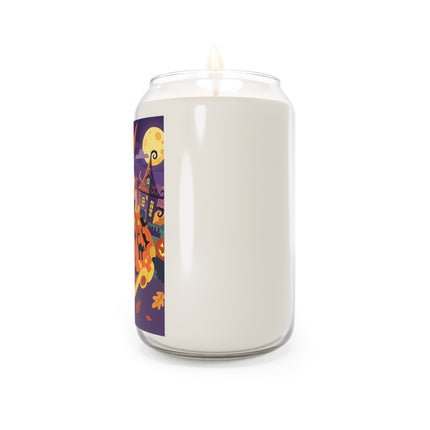 🐈‍⬛🎃 The Black Cat Witch Of Pumpkin Manor Scented Soy Candle – Whimsical Halloween Charm