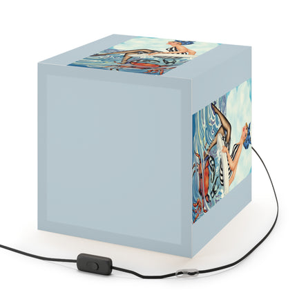 Playful Waves and Fashion Follies Light Cube Lamp