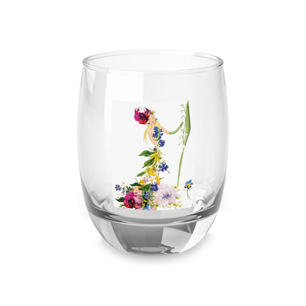 Blooming Splendor: A Floral Transformation Whiskey Glass