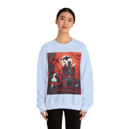 Halloween Night Scene Unisex Heavy Blend™ Crewneck Sweatshirt