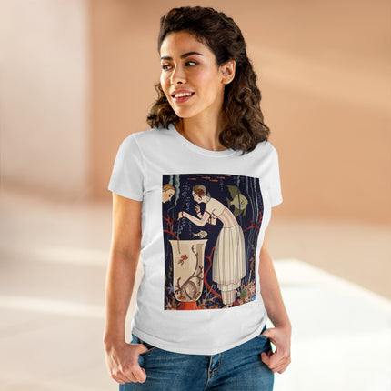L'Etourdissant Petit Poisson (The Dazzling Little Fish) by George Barbier Women's Midweight Cotton Tee