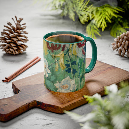 Flowers by August Babberger Colorful Mugs (11oz, 15oz)