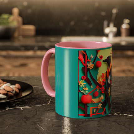 Curious Crow Colorful Mugs (11oz, 15oz)