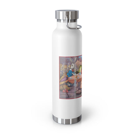 A Fairy's Whimsical Tea Party Copper Vacuum Insulated Bottle, 22 oz