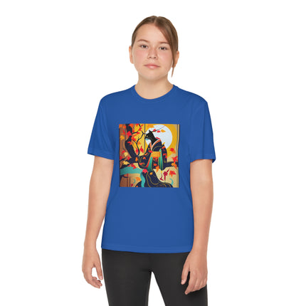 Black Cat in Kimono Youth Competitor Tee